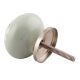 Sage Green Heart And Tiny Flower Ceramic Knobs